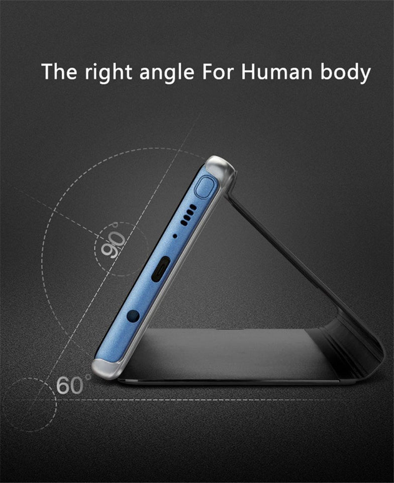 Intelligent Mirror Flip Stand Touch Case for iPhone/Android